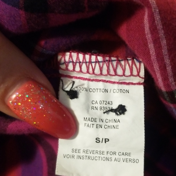 (🏷2/20)Pink Plaid L/S Shirt - Picture 5 of 5